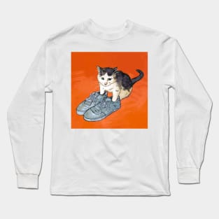 He shoe too big for he feets Long Sleeve T-Shirt